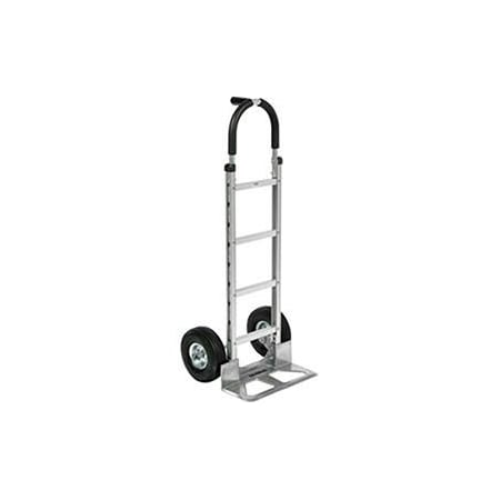 Global Industrial Aluminum Hand Truck Pin Handle, Pneumatic Wheels 168265